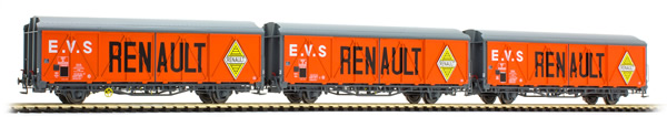 LS Models 30649 - 3ps Covered Freight Car Set Type IK, IKv RENAULT